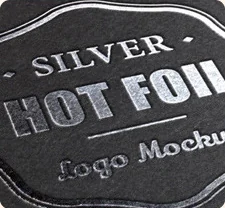 Silver foil finish example